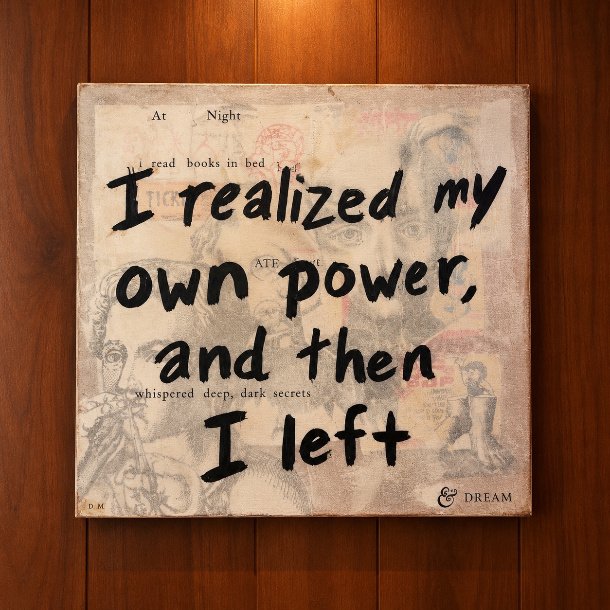 I left — original artwork by Connie Yang